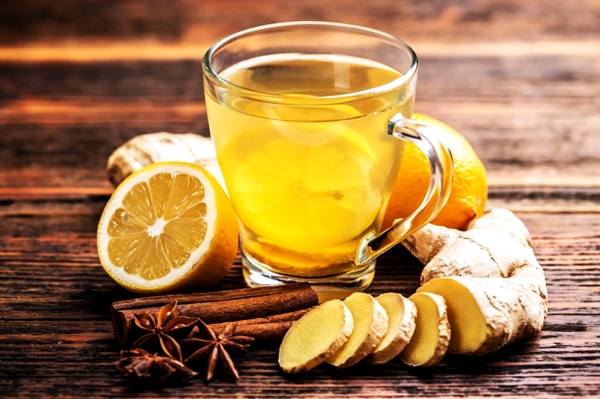 чай с имбирем, корицей и лимоном
