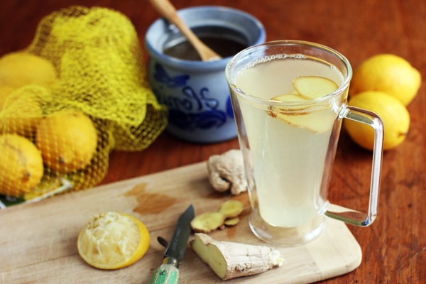 имбирный напиток с лимоном и медом
