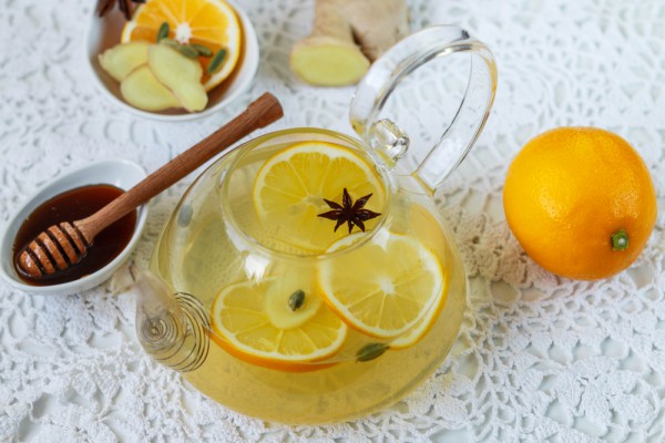 имбирный напиток с лимоном и медом 