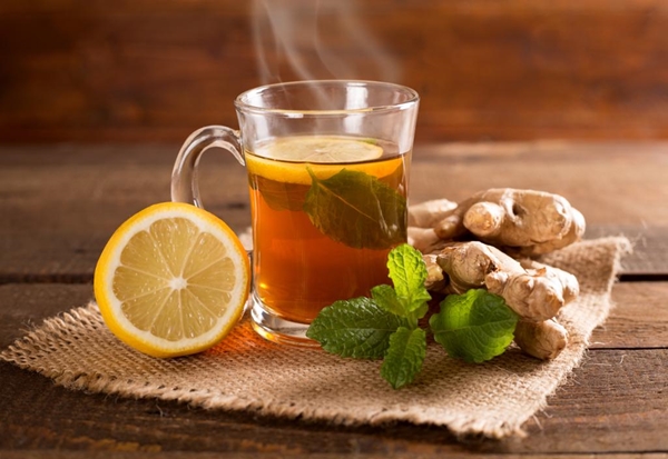 имбирный чай с лимоном и мятой 